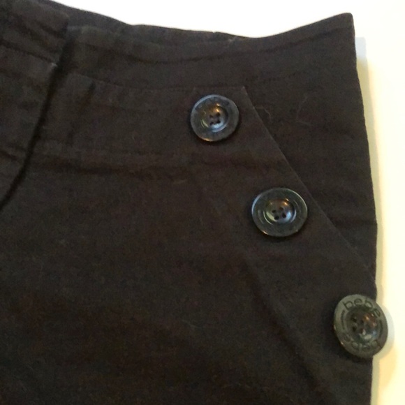EUC bebe Black Cropped Sailor Pants Sz 0 - Picture 3 of 9